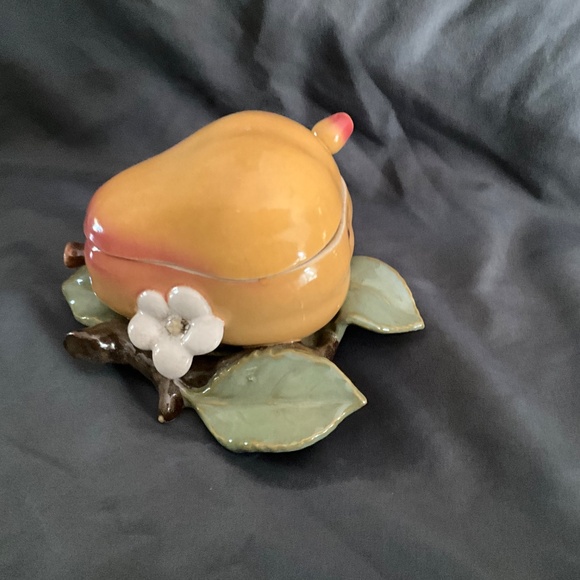 RARE Maruhon Japanese Pear Sugar Bowl - Picture 4 of 8